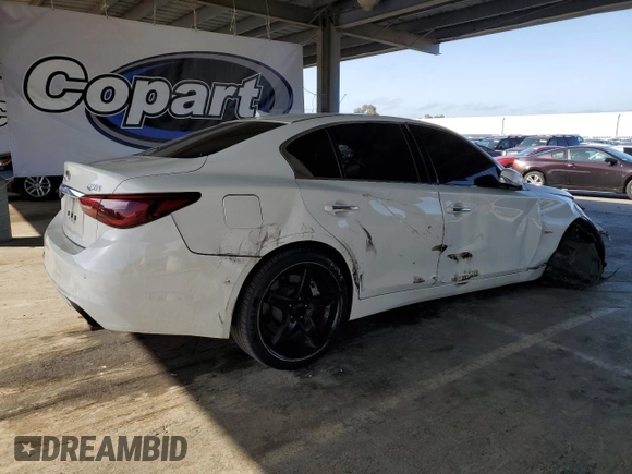 2020 Infiniti Q50 Sport z VIN JN1EV7AP0LM202316, wystawiony jako Copart lot #55100665 z przebiegiem 63 174 mil mil oraz Szkoda całkowita • Salvage title. Historia ofert i sprzedaży dostępna na DreamBid. Obrazek 3.