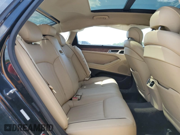 2017 Genesis G80 3.8L z VIN KMHGN4JEXHU175292, wystawiony jako Copart lot #51922895 z przebiegiem Nie podano mil oraz Szkoda całkowita • Salvage title. Historia ofert i sprzedaży dostępna na DreamBid. Obrazek 11.