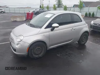2014 FIAT 500 Pop with VIN 3C3CFFAR7ET264083, listed as a IAAI auction lot 42142971 with 130,549 mi miles. Bid and sale history available at carsss.com. Image 2.