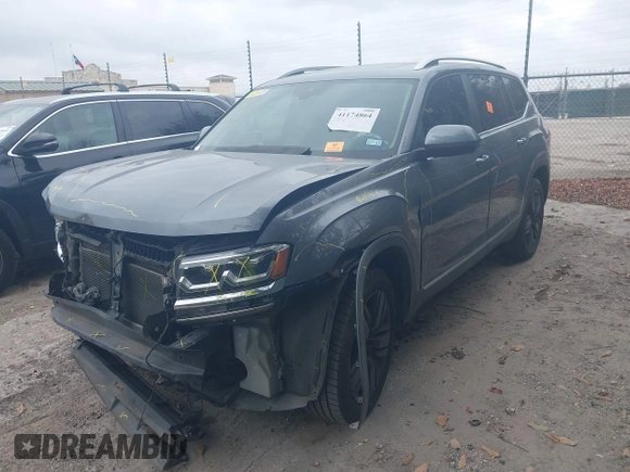 2019 Volkswagen Atlas SEL with VIN 1V2MR2CAXKC606820, listed as a IAAI auction lot 41174864 with 157,416 mi miles and . Bid and sale history available at DreamBid. Image 20.