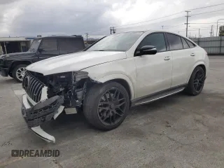 2022 Mercedes-Benz GLE 53 AMG with VIN 4JGFD6BB5NA594422, listed as a Copart auction lot 52008115 with 63,369 mi miles and Salvage title. Bid and sale history available at DreamBid. Image 1.