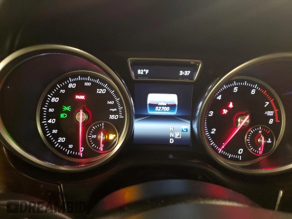 2017 Mercedes-Benz GLS 450 with VIN 4JGDF6EE2HA934539, listed as a Copart auction lot 39351704 with 52,700 mi miles and . Bid and sale history available at DreamBid. Image 9.