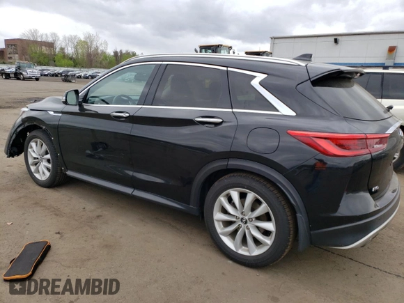 2019 Infiniti QX50 LUXE with VIN 3PCAJ5M3XKF127023, listed as a Copart auction lot 48403433 with 50,263 mi miles. Bid and sale history available at carsss.com. Image 2.