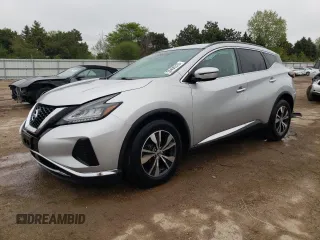 2020 Nissan Murano SV with VIN 5N1AZ2BS1LN128755, listed as a Copart auction lot 55400335 with 93,403 mi miles and Salvage title. Bid and sale history available at DreamBid. Image 1.