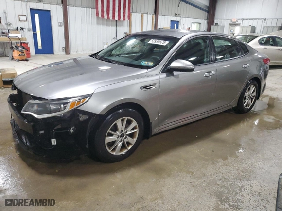 2016 Kia Optima LX with VIN 5XXGT4L37GG076083, listed as a Copart auction lot 52959675 with 81,209 mi miles and Salvage Title. Bid and sale history available at carsss.com. Image 1.