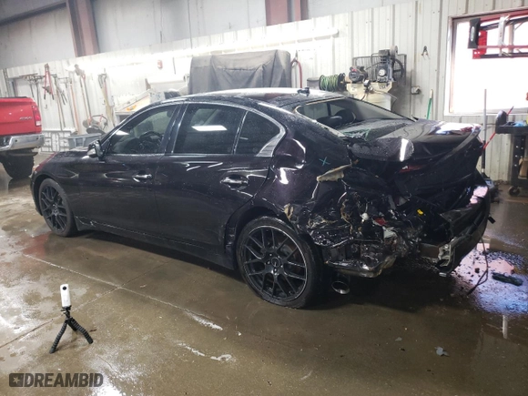 2014 Infiniti Q50 Hybrid Premium with VIN JN1AV7ARXEM700848, listed as a Copart auction lot 76121684 with 94,187 mi miles and Salvage Title. Bid and sale history available at carsss.com. Image 2.