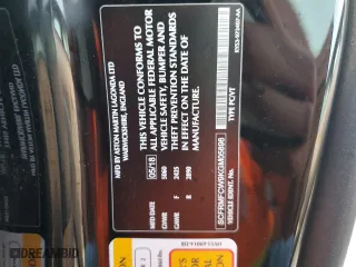 2019 Aston Martin DB11 with VIN SCFRMFCW9KGM05896, listed as a Copart auction lot 78158154 with 0 mi miles and Non Repairable. Bid and sale history available at carsss.com. Image 13.