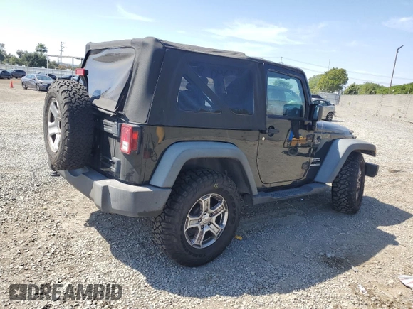 2012 Jeep Wrangler Sport z VIN 1C4AJWAG9CL257841, wystawiony jako Copart lot #57731255 z przebiegiem 112 614 mil mil oraz Szkoda całkowita • Salvage title. Historia ofert i sprzedaży dostępna na DreamBid. Obrazek 3.