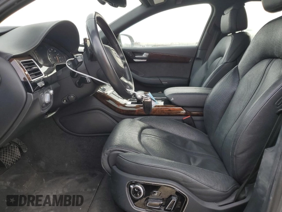 2017 Audi A8 with VIN WAU44AFD3HN002052, listed as a Copart auction lot 41834475 with 111,666 mi miles and Salvage title. Bid and sale history available at DreamBid. Image 7.
