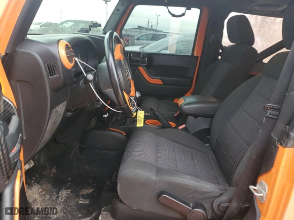 2012 Jeep Wrangler JK Sport S with VIN 1C4GJWAG6CL227139, listed as a Copart auction lot 44497345 with 77,928 mi miles and Salvage Title. Bid and sale history available at carsss.com. Image 7.