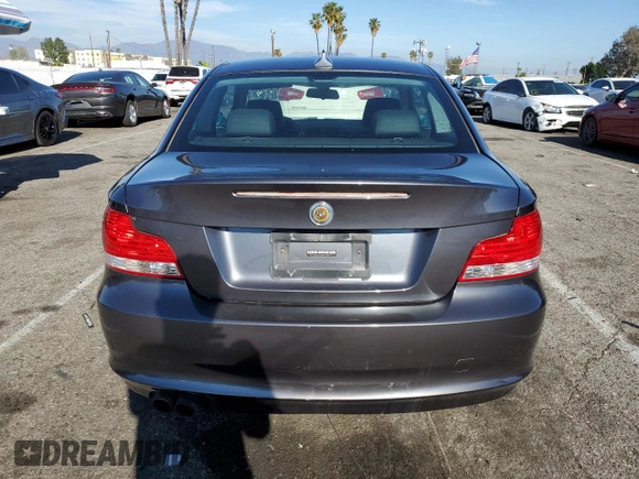 2008 BMW 1 Series 128i with VIN WBAUP93588VF47802, listed as a Copart auction lot 50807405 with 108,162 mi miles and Clean title. Bid and sale history available at DreamBid. Image 6.