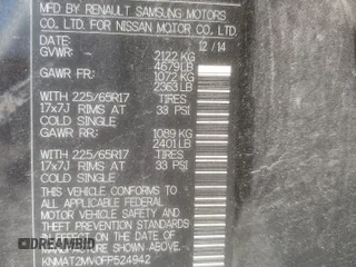 2015 Nissan Rogue S with VIN KNMAT2MV0FP524942, listed as a Copart auction lot 49583595 with 95,133 mi miles and Salvage Title. Bid and sale history available at DreamBid. Image 15.