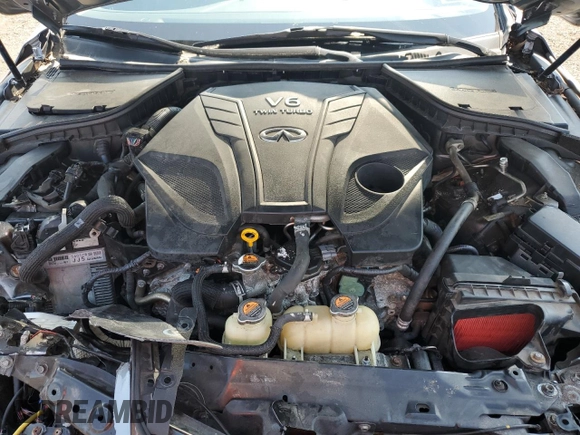 2019 Infiniti Q50 Luxe with VIN JN1EV7AR7KM557600, listed as a Copart auction lot 65713405 with 48,542 mi miles and Salvage title. Bid and sale history available at DreamBid. Image 11.