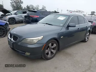 2008 BMW 5 Series 528i with VIN WBANU535X8C110673, listed as a IAAI auction lot 42046010 with 204,413 mi miles and . Bid and sale history available at carsss.com. Image 2.