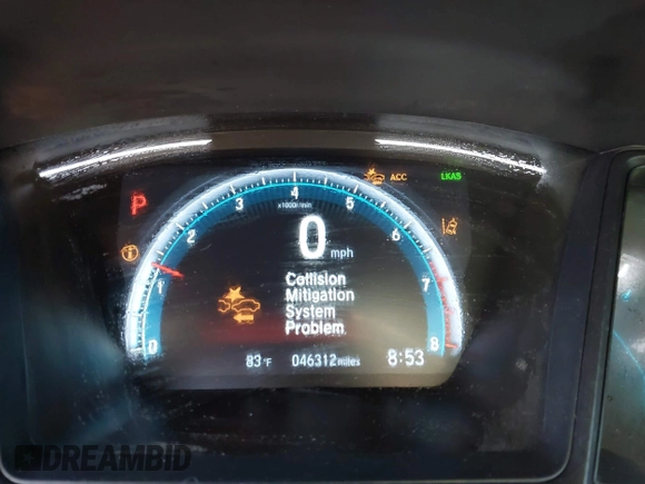 2020 Honda Civic LX with VIN 19XFC2F62LE212421, listed as a IAAI auction lot 41909995 with 46,312 mi miles and . Bid and sale history available at DreamBid. Image 7.