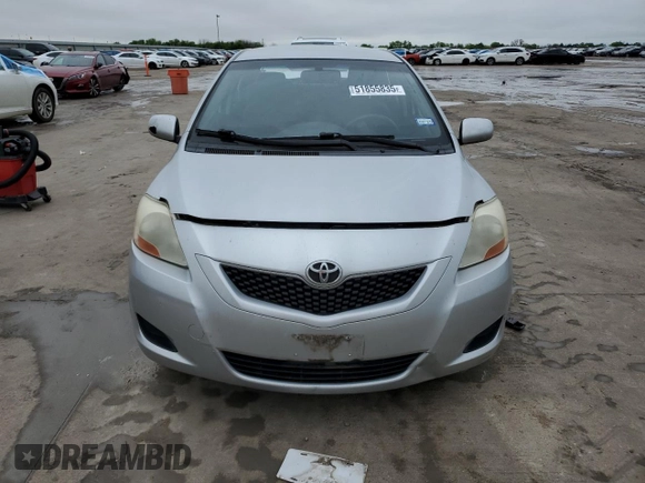 2010 Toyota Yaris with VIN JTDBT4K39A1380336, listed as a Copart auction lot 51855835 with 141,745 mi miles and Salvage Title. Bid and sale history available at DreamBid. Image 5.