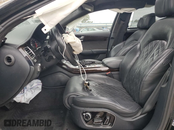 2017 Audi A8 Sport with VIN WAU43AFD4HN005979, listed as a Copart auction lot 48757375 with 148,350 mi miles and Salvage Title. Bid and sale history available at DreamBid. Image 7.