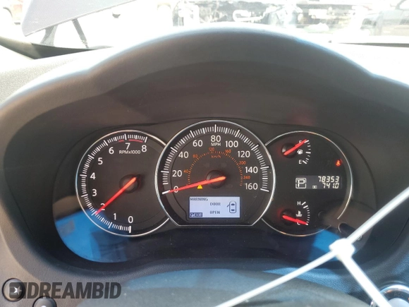 2014 Nissan Maxima S with VIN 1N4AA5AP5EC480302, listed as a Copart auction lot 60444595 with 78,353 mi miles and Salvage title. Bid and sale history available at DreamBid. Image 9.