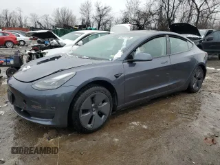 2023 Tesla Model 3 Long Range with VIN 5YJ3E1EB6PF388894, listed as a Copart auction lot 43211185 with 47,164 mi miles and Non Repairable. Bid and sale history available at DreamBid. Image 1.