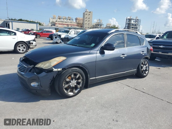 2008 Infiniti EX Journey with VIN JNKAJ09EX8M302799, listed as a Copart auction lot 63910285 with Not provided miles and Salvage title. Bid and sale history available at DreamBid. Image 1.