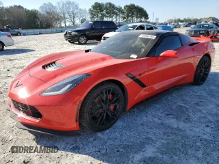 2015 Chevrolet Corvette 1LT with VIN 1G1YB2D76F5122480, listed as a Copart auction lot 48586755 with 57,836 mi miles and Salvage Title. Bid and sale history available at carsss.com. Image 1.