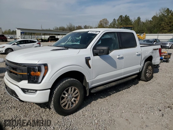 2023 Ford F-150 XL with VIN 1FTFW1E50PFB16079, listed as a Copart auction lot 51054105 with 23,224 mi miles and Salvage Title. Bid and sale history available at carsss.com. Image 1.