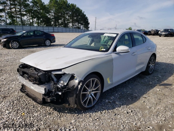 2022 Genesis G70 3.3T with VIN KMTG54TE7NU081580, listed as a Copart auction lot 47255402 with 18,660 mi miles. Bid and sale history available at carsss.com. Image 2.