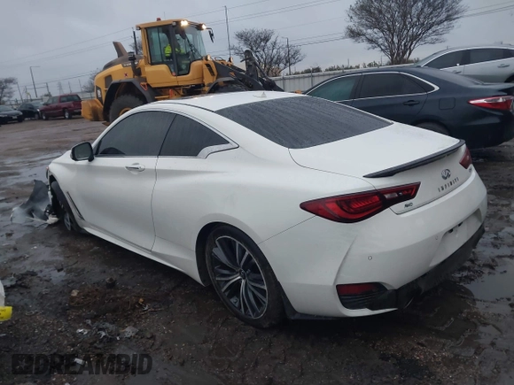 2021 Infiniti Q60 Luxe with VIN JN1EV7KL1MM470045, listed as a IAAI auction lot 41337676 with 11,154 mi miles and . Bid and sale history available at DreamBid. Image 14.