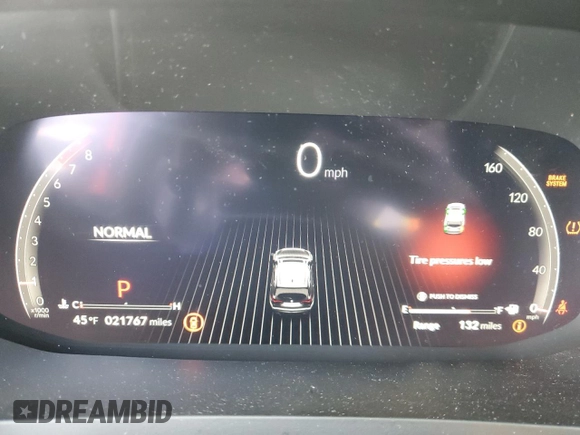 2023 Acura MDX w/A-Spec Package with VIN 5J8YE1H0XPL027358, listed as a Copart auction lot 43131555 with 21,767 mi miles and Salvage Title. Bid and sale history available at DreamBid. Image 9.
