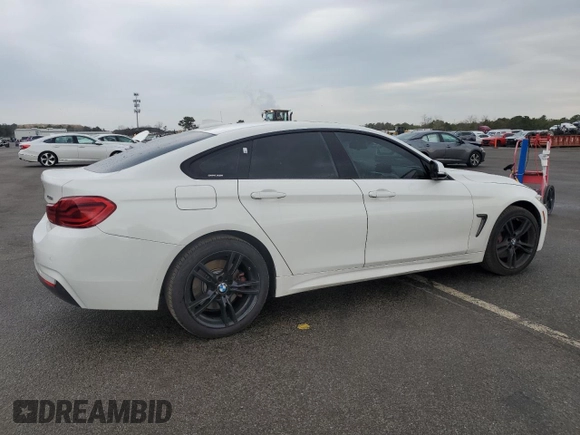 2018 BMW 4 Series 430i xDrive with VIN WBA4J3C53JBG90792, listed as a Copart auction lot 52365525 with 107,238 mi miles and Salvage Title. Bid and sale history available at DreamBid. Image 3.