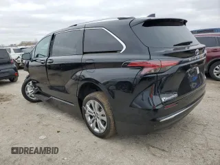 2023 Toyota Sienna Platinum with VIN 5TDERKEC6PS175340, listed as a Copart auction lot 57083465 with Not provided miles and Salvage title. Bid and sale history available at DreamBid. Image 2.