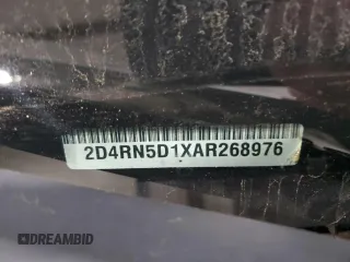 2010 Dodge Grand Caravan SXT with VIN 2D4RN5D1XAR268976, listed as a Copart auction lot 54587505 with 179,000 mi miles and Salvage Title. Bid and sale history available at DreamBid. Image 13.