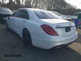 2018 Mercedes-Benz S 560 with VIN WDDUG8DB1JA418379, listed as a IAAI auction lot 41604377 with 71,993 mi miles and . Bid and sale history available at carsss.com. Image 3.