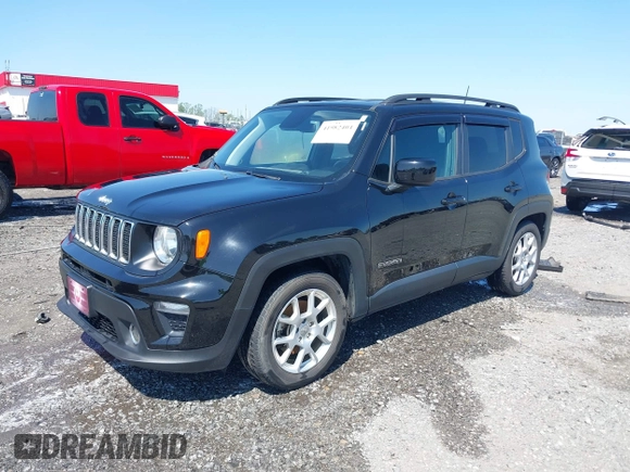 2020 Jeep Renegade Latitude z VIN ZACNJABB1LPL44438, wystawiony jako IAAI lot #41982404 z przebiegiem 77 537 mil mil oraz . Historia ofert i sprzedaży dostępna na DreamBid. Obrazek 2.