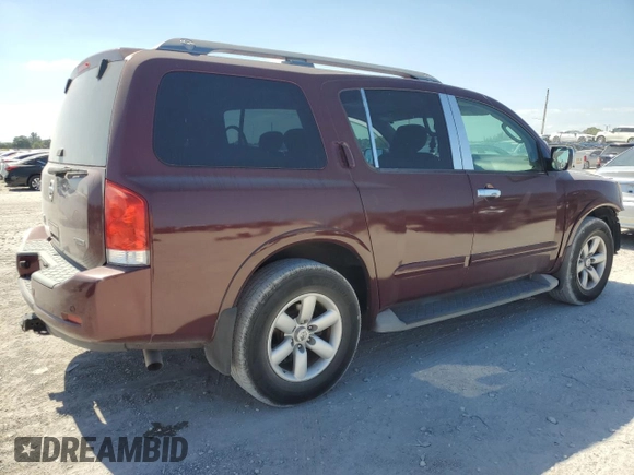 2011 Nissan Armada SV with VIN 5N1BA0ND6BN617499, listed as a Copart auction lot 52533945 with 158,645 mi miles and Salvage Title. Bid and sale history available at DreamBid. Image 3.
