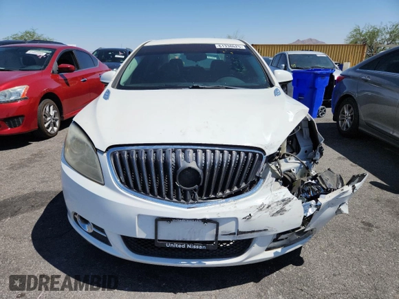 2012 Buick Verano with VIN 1G4PP5SK8C4198700, listed as a Copart auction lot 61338625 with 126,663 mi miles and Salvage title. Bid and sale history available at DreamBid. Image 5.
