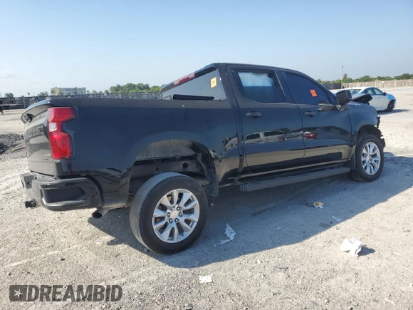 2022 Chevrolet Silverado 1500 Custom with VIN 3GCPABEK9NG523246, listed as a Copart auction lot 48911035 with Not Provided miles and Non Repairable. Bid and sale history available at DreamBid. Image 3.