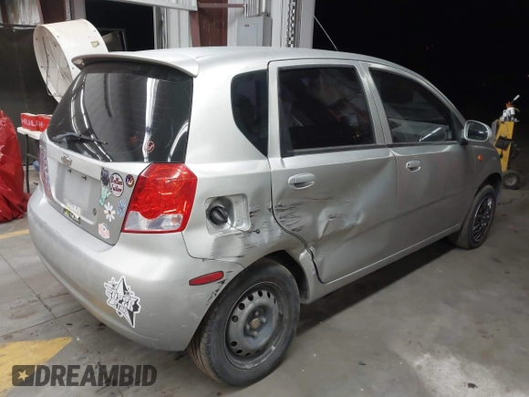 2004 Chevrolet Aveo with VIN KL1TD62624B169038, listed as a IAAI auction lot 41620372 with 101,258 mi miles and . Bid and sale history available at DreamBid. Image 4.