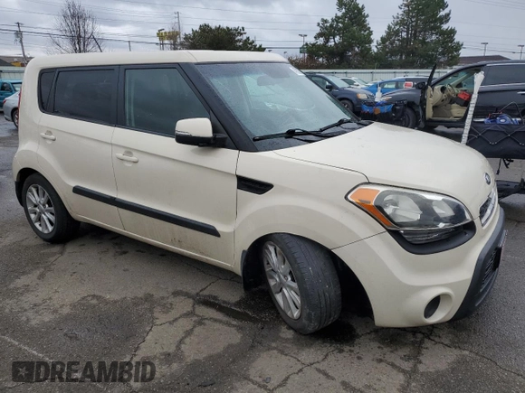 2013 Kia Soul + with VIN KNDJT2A63D7772967, listed as a Copart auction lot 47873735 with 114,996 mi miles and Salvage Title. Bid and sale history available at DreamBid. Image 4.