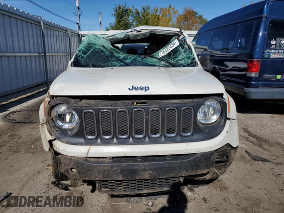 2018 Jeep Renegade Sport with VIN ZACCJBAH0JPH07332, listed as a Copart auction lot 76322434 with Not provided miles and Salvage title. Bid and sale history available at DreamBid. Image 5.