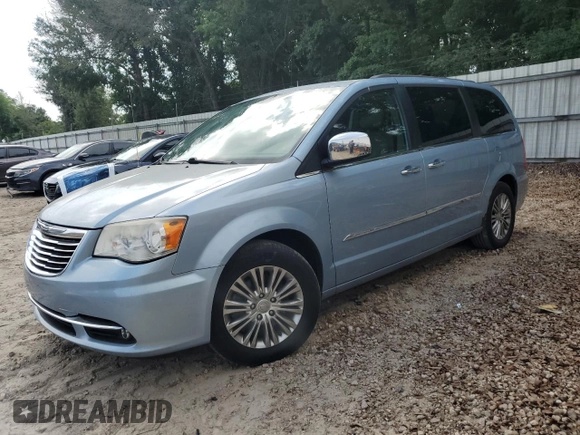 2013 Chrysler Town & Country Touring L with VIN 2C4RC1CG6DR608159, listed as a Copart auction lot 54582165 with 216,369 mi miles and Salvage Title. Bid and sale history available at DreamBid. Image 1.