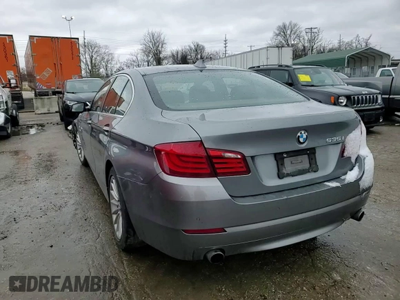 2013 BMW 5 Series 535i with VIN WBAFR7C58DC829173, listed as a Copart auction lot 45767075 with 242,524 mi miles and Salvage Title. Bid and sale history available at DreamBid. Image 11.
