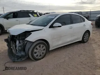 2022 Kia Rio LX with VIN 3KPA24AD2NE433728, listed as a Copart auction lot 87222834 with 37,297 mi miles and Salvage Title. Bid and sale history available at carsss.com. Image 1.