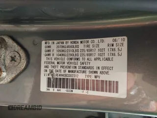 2011 Honda CR-V SE z VIN JHLRE4H40BC002312, wystawiony jako IAAI lot #42356919 z przebiegiem 112 718 mil mil oraz . Historia ofert i sprzedaży dostępna na DreamBid. Obrazek 9.