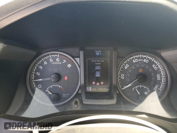 2017 Toyota Tacoma SR5 with VIN 3TMDZ5BN2HM027836, listed as a Copart auction lot 57299415 with 124,255 mi miles and Salvage title. Bid and sale history available at DreamBid. Image 9.