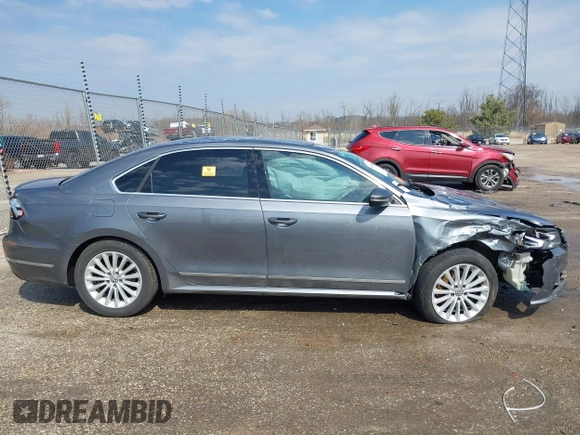 2017 Volkswagen Passat SE with VIN 1VWBT7A36HC039748, listed as a IAAI auction lot 41915674 with 57,012 mi miles and . Bid and sale history available at DreamBid. Image 12.