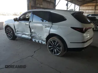 2023 Acura MDX Type S w/Advance Package with VIN 5J8YD8H88PL004405, listed as a Copart auction lot 59702214 with 18,042 mi miles and Salvage Title. Bid and sale history available at carsss.com. Image 2.