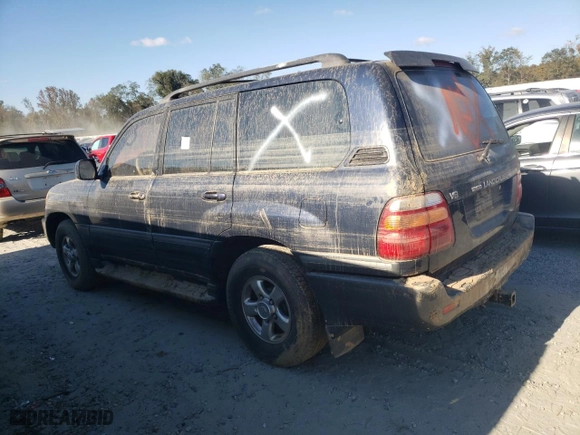 2002 Toyota Land Cruiser with VIN JTEHT05J122021423, listed as a Copart auction lot 75127634 with 0 mi miles and Non Repairable. Bid and sale history available at carsss.com. Image 2.
