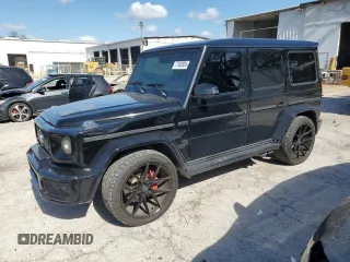 2017 Mercedes-Benz G-Class AMG G 63 with VIN WDCYC7DF1HX275973, listed as a Copart auction lot 77462924 with 105,043 mi miles and Salvage Title. Bid and sale history available at carsss.com. Image 1.