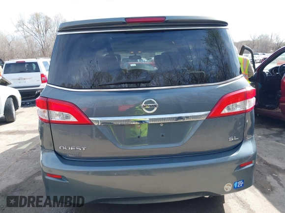 2012 Nissan Quest SL with VIN JN8AE2KP2C9031282, listed as a IAAI auction lot 41868868 with 179,819 mi miles. Bid and sale history available at carsss.com. Image 16.
